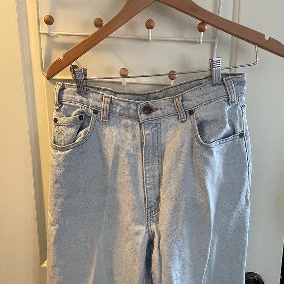 Levis Vintage 531 Made in Canada Jeans leather patch blue denim 90s 80 70 unisex - Picture 3 of 16